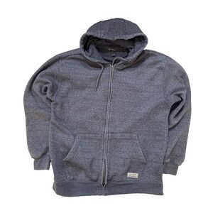 Eddie Bauer Hoodie Mens Large Gray Full Zip Fleece Sweatshirt Casual Gorpcore